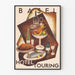Plakat vintage Basel Hôtel Touring dekoracyjny