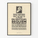 Vintage plakat muzyczny Niemiecki Requiem Johanna Brahmsa