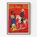 Plakat vintage Wielki Bazar Hal i Poczty - Retro dekoracja ścienna dla dzieci