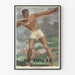 Plakat Bé-Dul-Cé Atleta w rzucie oszczepem