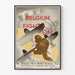 Plakat Vintage Belgia Walczy dalej - Historyczna dekoracja ścienna