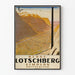 Plakat vintage Berne Lötschberg Simplon Szwajcaria