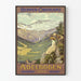 Plakat vintage Berner Oberland Adelboden 1400m Szwajcaria