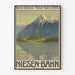 Plakat vintage Góra Berner Oberland Niesen Kulm 2367 m