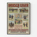 Plakat rekrutacyjny wojsk Indisch Leger 1909 vintage