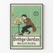 Plakat vintage Bethge & Jordan Magdeburg dekoracja ścienna retro