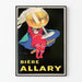 Vintageowy plakat piwa Allary - Retro dekoracja ścienna