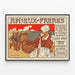 Plakat Vintage Piwo z Meuse - Retro Dekoracja Ścienna — oprawiony obraz na ścianie