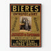 Plakat Vintage Piwa Magazyn w Ivry Jacobsen z Kopenhagi