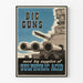 Plakat vintage Big Guns Kwas siarkowy