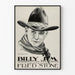 Plakat w stylu western vintage Billy Jim w czerni i bieli