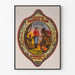 Plakat dekoracyjny vintage Bininger's Traveler's Guide Bourbon