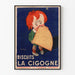 Plakat vintage Biscuits La Cigogne do dekoracji ściennej