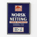 Plakat vintage Bison Norsk Netting - Dekoracja ścienna przemysłowa