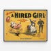 Plakat vintage Blaney’s A Hired Girl - musical komediowy — oprawiony obraz na ścianie