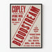 Plakat vintage Teatr Bloodstream w czerwieni i bieli