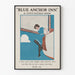 Plakat Vintage Blue Anchor Inn autorstwa Edwina Batemana Morrisa