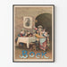 Plakat vintage Bock scena towarzyska w tawernie