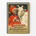 Plakat vintage Bockbier Dessower Schlossbrauerei - Retro dekoracja ścienna