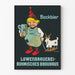 Plakat vintage Bockbier Löwenbrauerei Bohmisches Brauhaus
