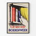 Plakat vintage Boekenweek 1937 dekoracja ścienna