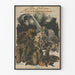 Vintage plakat Bombardowanie Paryża - historyczna ilustracja do dekoracji ściennej