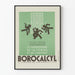 Plakat Vintage Borocalcyl - Dekoracja Ścienna Retro i Projekty Graficzne