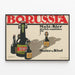 Plakat vintage BORUSSIA Malz-Bier – Retro dekoracja ścienna niemieckiego piwa — oprawiony obraz na ścianie