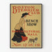 Plakat Klubu Vintage Boston Terrier - Dekoracja Ścienna Wydarzenia Psiego