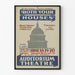 Plakat vintage teatru Both Your Houses