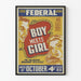 Plakat vintage Boy Meets Girl - Retro dekoracja ścienna kino