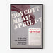 Plakat Vintage Boycott Meat Avril - Zaangażowana Dekoracja Ścienna