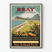 Plakat vintage Bray Irlandia do dekoracji ściennej