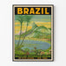 Plakat vintage dekoracja ścienna Brazylia Rio de Janeiro