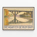 Plakat vintage Kolejowy most Bremgarten-Dietikon — oprawiony obraz na ścianie