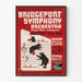 Plakat Orkiestra Symfoniczna Bridgeport Vintage