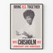 Plakat vintage Vote Chisholm 1972 dekoracja ścienna polityczna