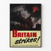Wintage plakat wojskowy brytyjski - Britain Strikes