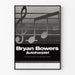 Plakat Bryana Bowersa, muzyka vintage, autoharpista