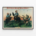 Plakat Vintage Buffalo Bill's Wild West - Mustang Dziki — oprawiony obraz na ścianie