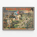 Plakat Vintage Buffalo Bill's Wild West - Scena bitwy powstańców kubańskich — oprawiony obraz na ścianie