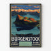 Plakat vintage Burgenstock Szwajcaria do dekoracji ścian