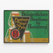 Plakat Vintage Burgerliches Brauhaus Hamburg - Dekoracja ścienna w stylu retro — oprawiony obraz na ścianie