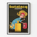Plakat vintage Butalacq Ogrzewanie - Retro dekoracja ścienna