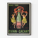 Plakat vintage Pij wszyscy Evian Cachat
