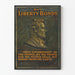 Plakat vintage Kupuj obligacje Liberty z portretem Abrahama Lincolna