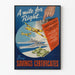 Plakat Vintage Kup Certyfikaty Oszczędności - Dekoracja Ścienna Wojna i Gospodarka