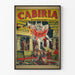 Plakat vintage Cabiria D'Annunzio - Dekoracja ścienna filmowa klasyczna