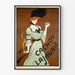 Plakat vintage Cachou Lajaunie kobieta stylizowana