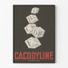 Plakat vintage reklamowy Cacodyline Jammes klocki graficzne